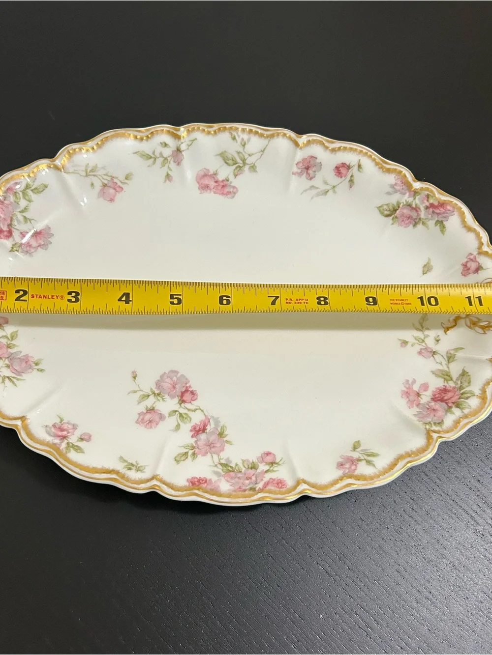 🔻🔻🔻sale Antique Haviland & Co. Limoges 12” Double Gold Oval Serving Platter